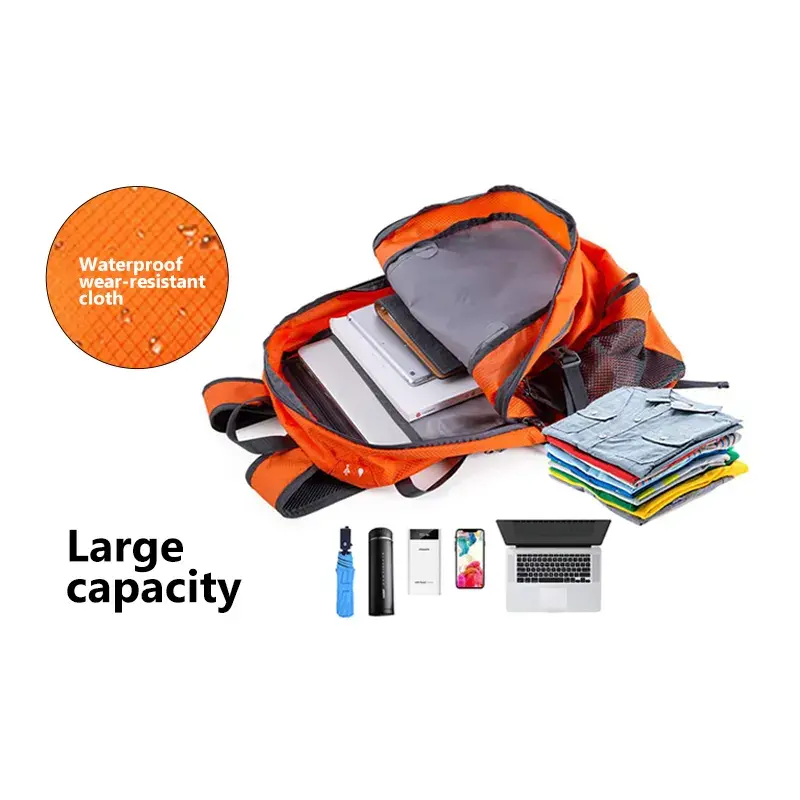 Large Capacity Ultralight Waterproof Folding Outdoor Leisure Camping Travel Bag Hiking Backpack
