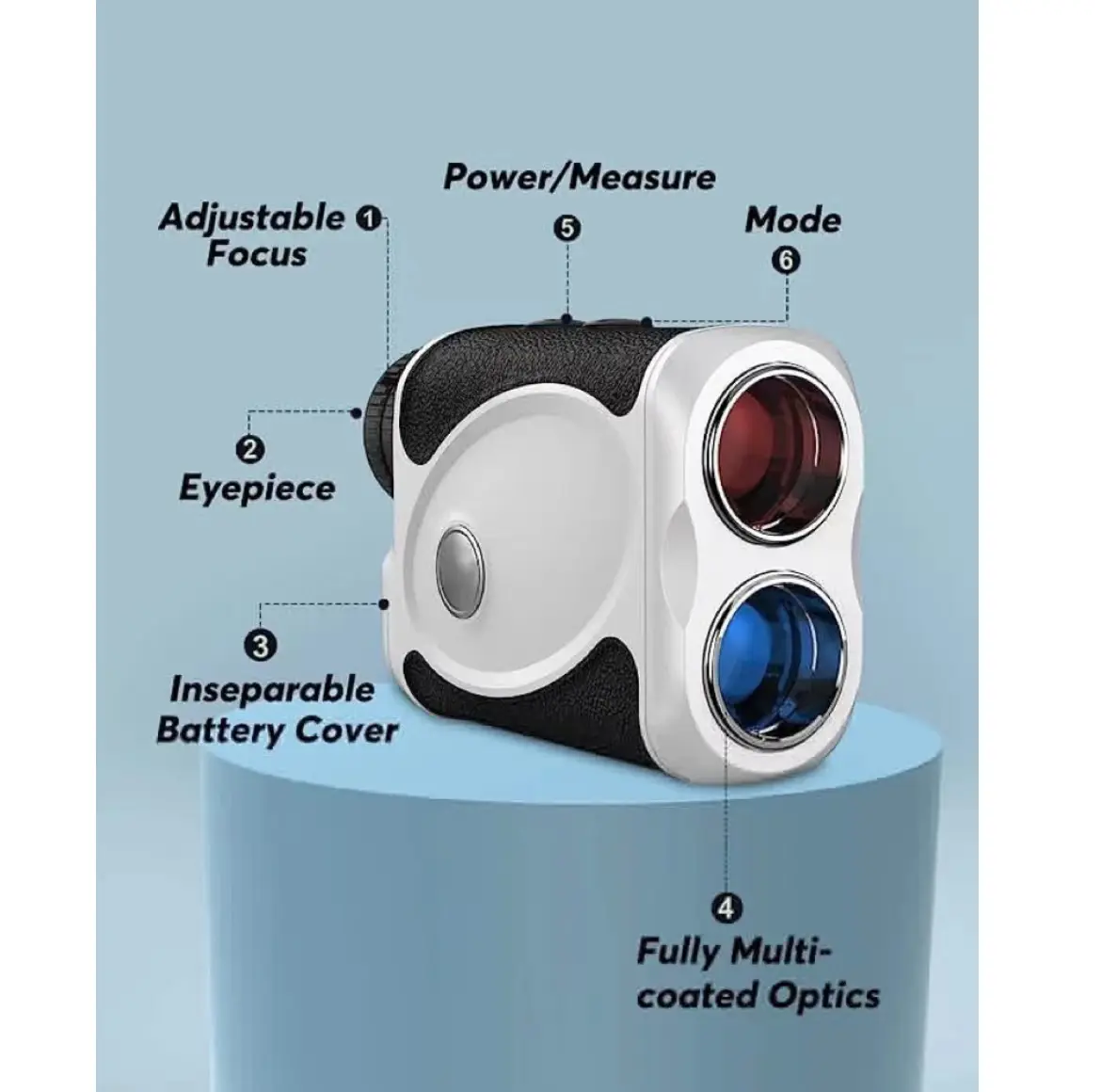 Golf Rangefinder, 800 Yards Laser Range Finder, High-Precision Flag Lock with Pulse Vibration