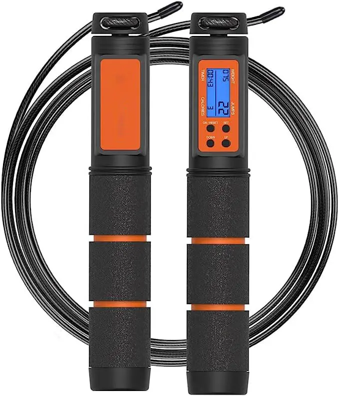 Adjustable Jump Rope with Counter with Steel Ball Bearings