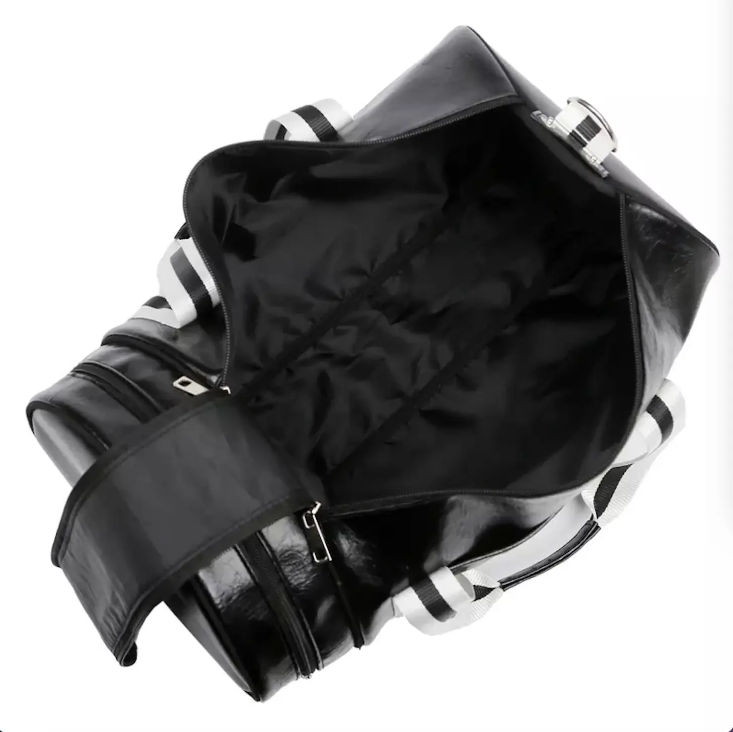 Large capacity casual unisex foldable PU leather waterproof sport basketball travel bag