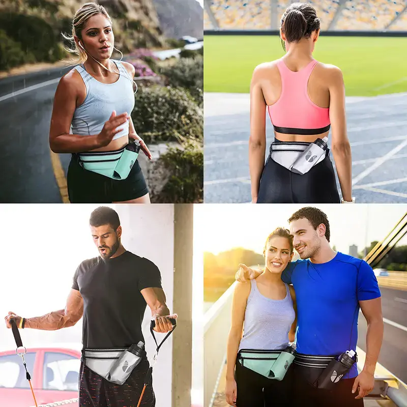 New water bottle waist bag outdoor fitness running marathon mobile phone organizer bag fit sports bag cross-border