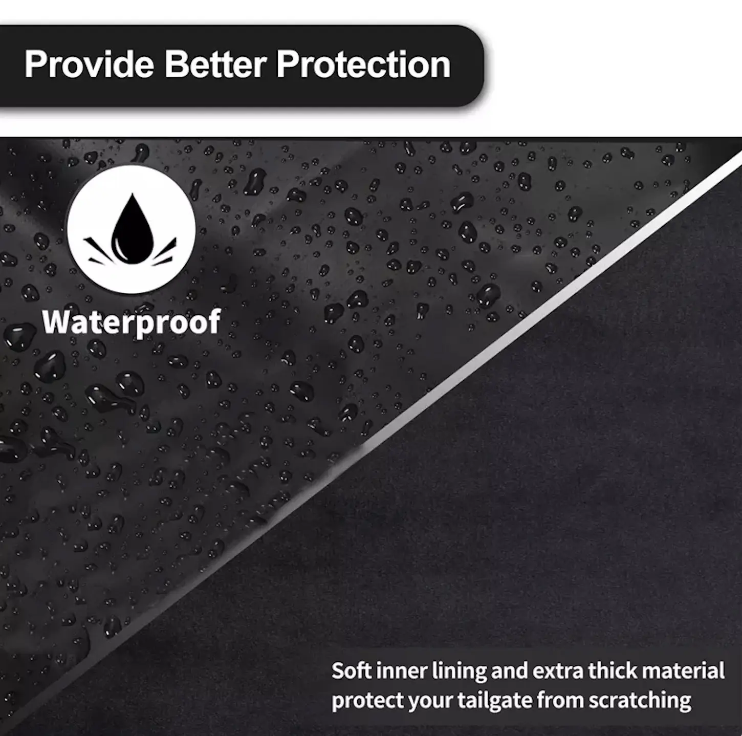 High Quality Tailgate Bike Cover with Utility Ring with Secure Frame Straps Carry up to Six Bikes Tailgate Bike Pads