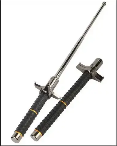 Retractable Stick Sports Self-defense Whiplash Training Equipment Outdoor Tool Telescopic Three-section Rod Alloy Steel