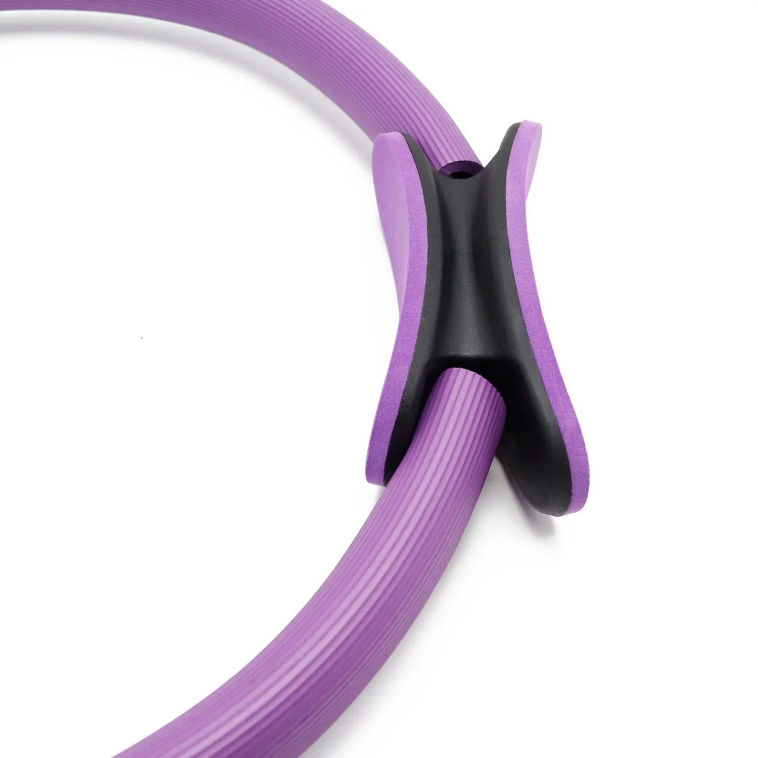 Pilates ring fiberglass crescent handle yoga slimming circle