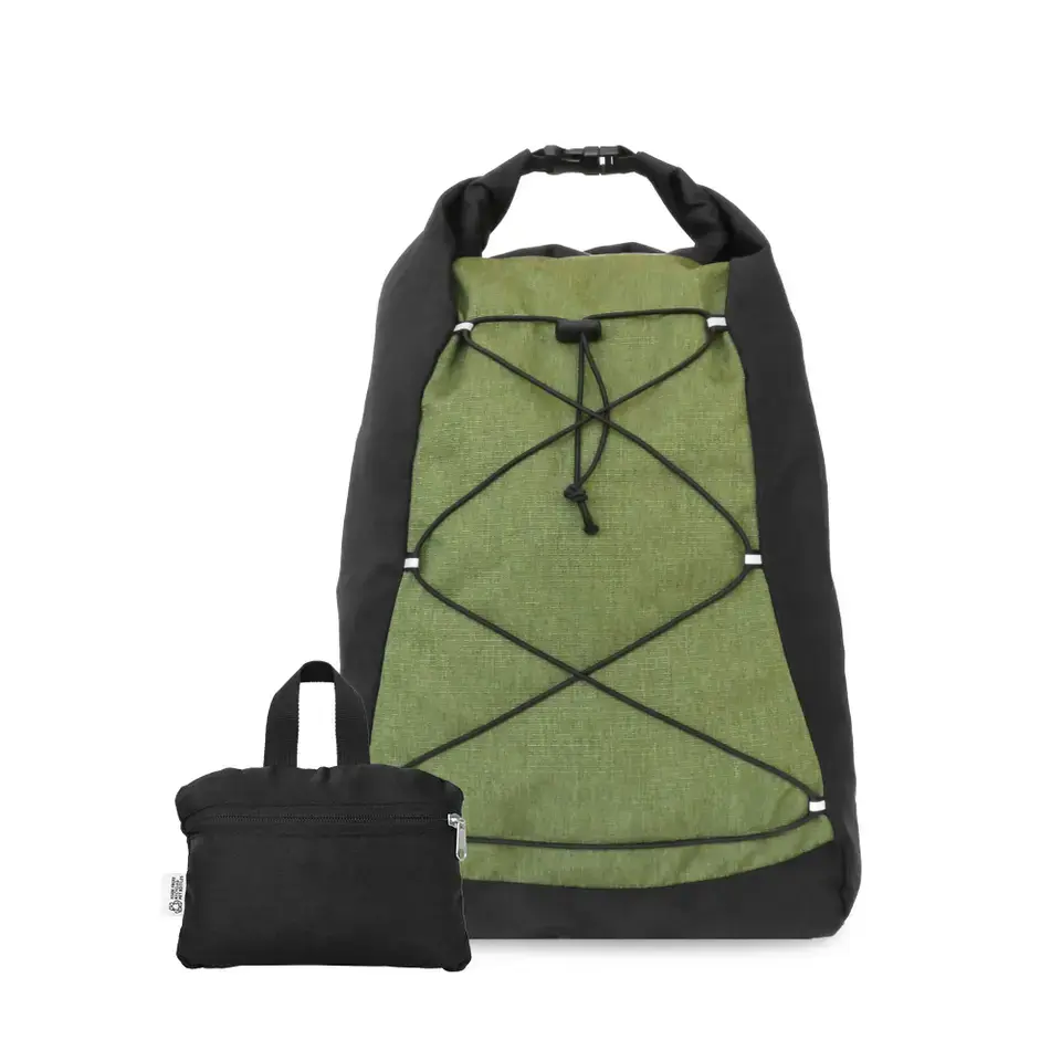 Sport Travel Designer Custom Hiking Laptop Back Pack RPET RECYCLED OCEAN PLASTIC Folding School Backpack Bags For Men