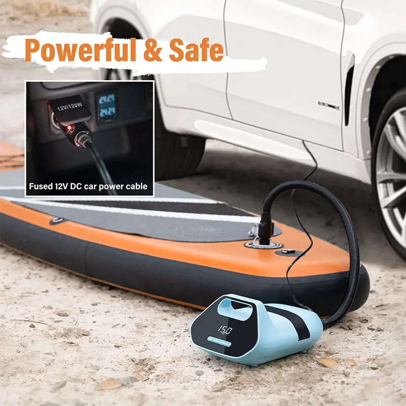 Portable DC12V Electric Sup Air Pump For Inflatable Stand Up Paddle