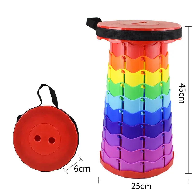Retractable stool portable stool