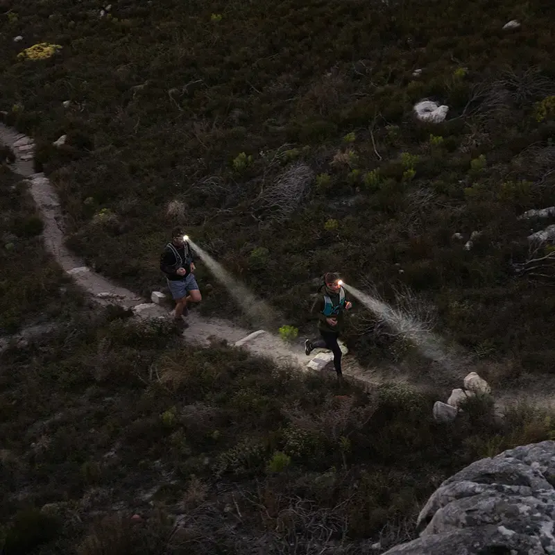 Run lightly, adjust the sweat control head, and lead the headlight