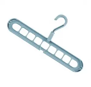 Plastic Hangers for Clothing Store Multi-function Foldable Space Saving 9 Holes Clothes Hanger Rack Home Organizer