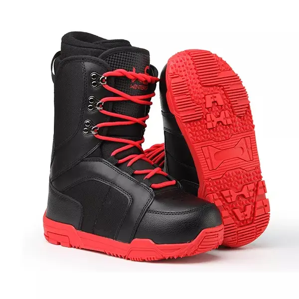 Mens winter non-slip ski boots adult winter snow ski shoes