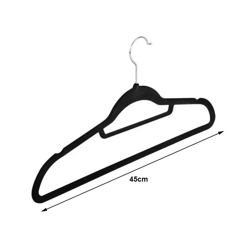 Home supermarket 360 hanger clothes plastic hanger stainless steel closet wardrobe durable velvet clothing hanger