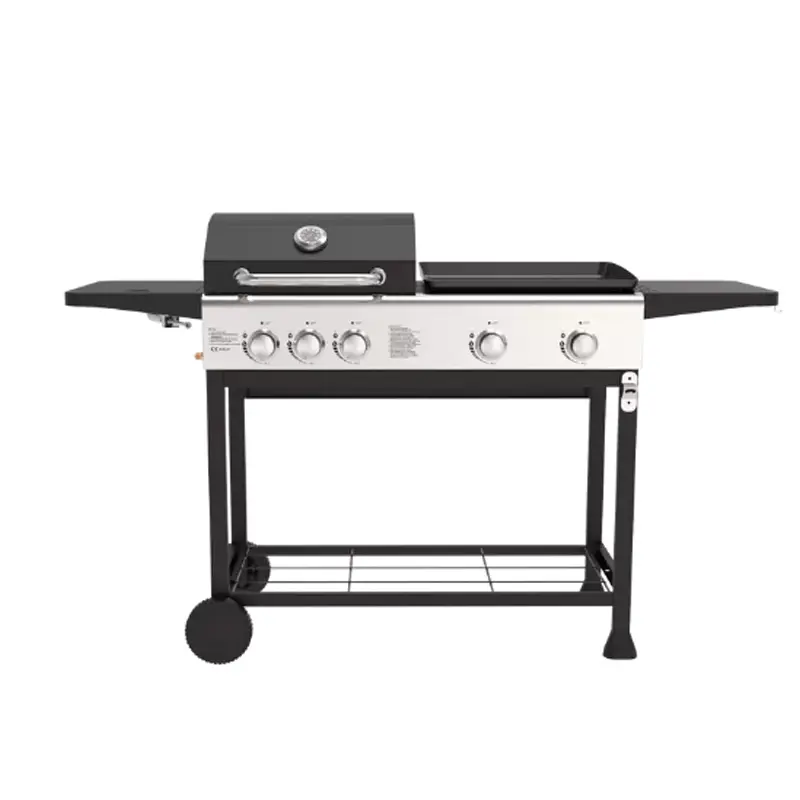 Folding gas electronic grill with trolley Featured Image