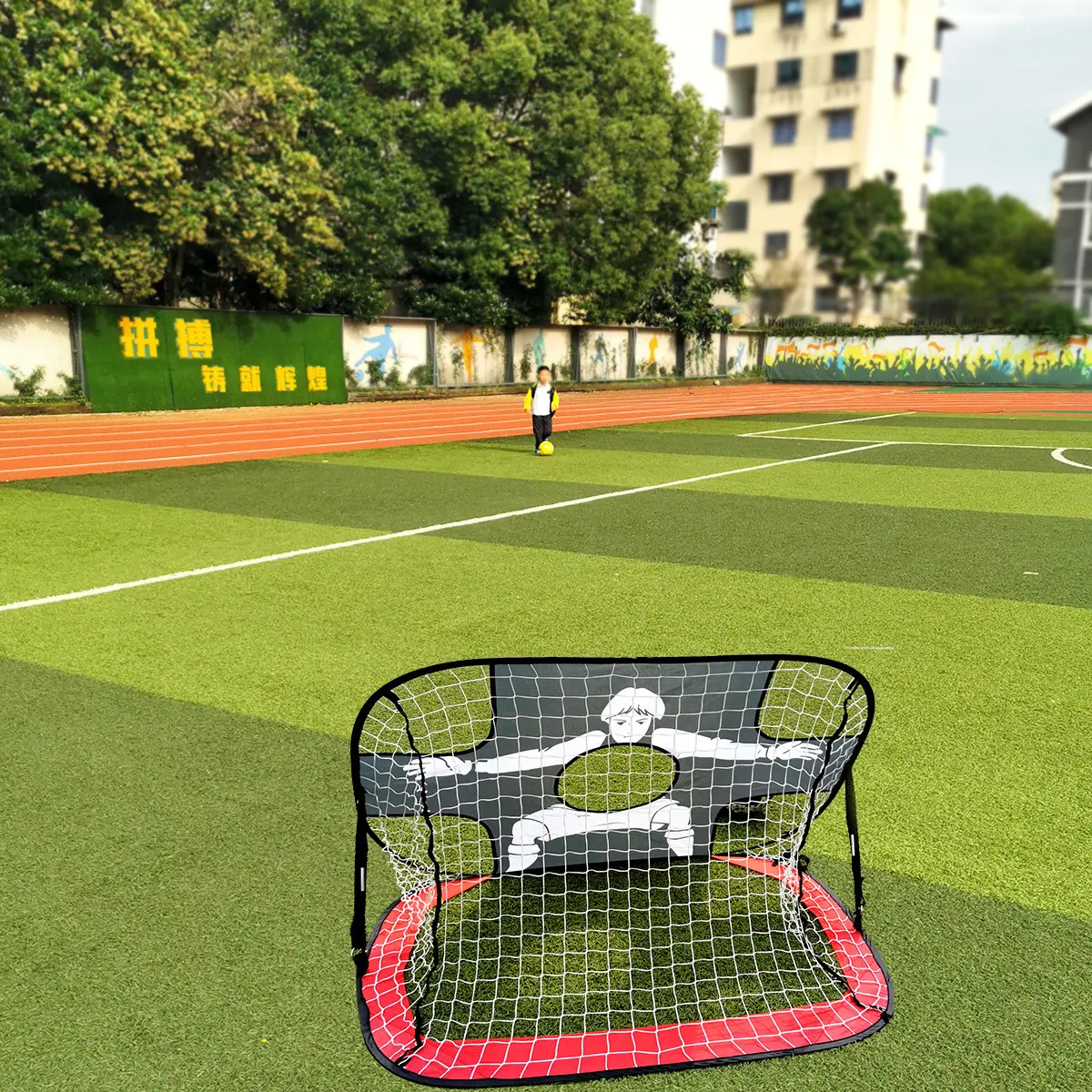 Football net foldable mobile football goal