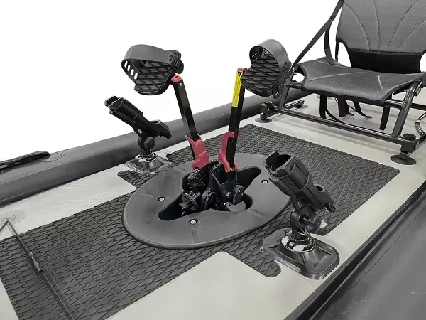 Hot sale inflatable pedal kayak pedal sup fishing drive system 12ft foot-pedal-kayak