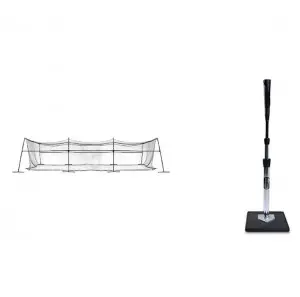 40-Foot Tournament Baseball and Softball Batting Cage Collapsible Frame and Mesh