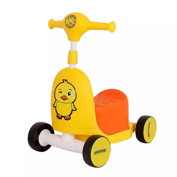New Chinese factory cheap children’s scooter with seat wholesale 4-wheel children scooter kick scooter for kids