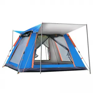 Outdoor equipment camping folding automatic fishing tent 3-4 people simple and quick to open beach double tent