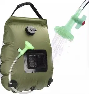 Factory OEM 20L outdoor PVC Hiking travelling Beach portable pool camping solar bath shower heating water bag