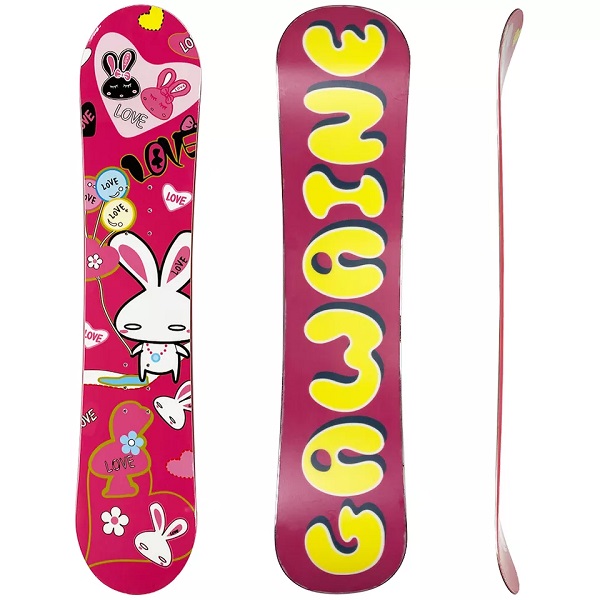 Newbility Amazon hot sale 165cm poplar ski board cartoon snowboards ski equipment