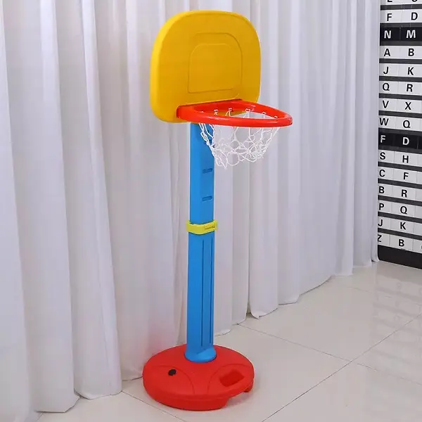 Children plastic removable mini adjustable basketball hoop toddler indoor kids portable baby plastic basketball stands for sale