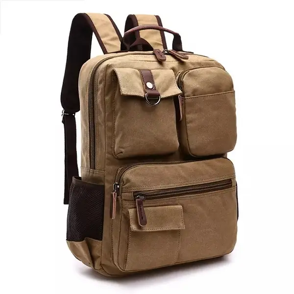 2021 Best Selling Men mochila travel rucksack custom casual back pack sport outdoor bag bags laptop vintage canvas backpack Featured Image