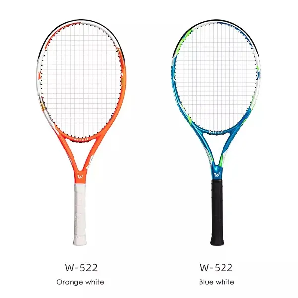 Custom Fashion Deep Blue 27 Inch Beginner Throw-Proof Composite Graphite Racket Tennis For Men And Women