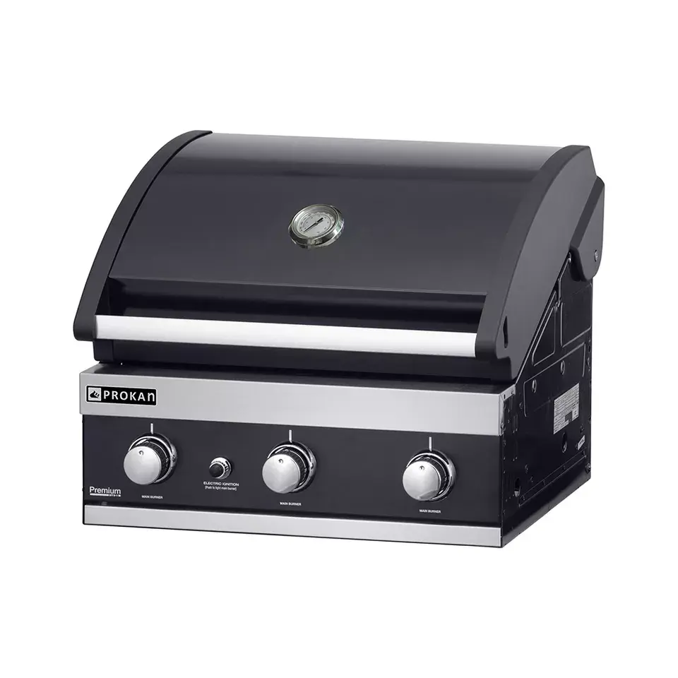 Factory supplied 24 GT Premium 3 burner plug-in gas grills