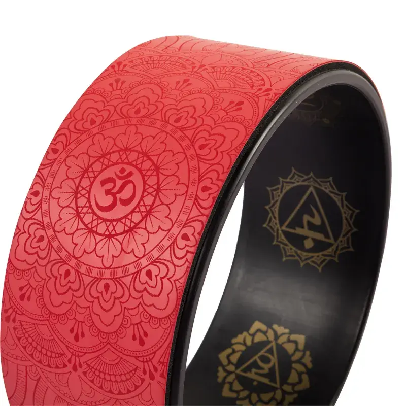 Fitness workout lasting PU yoga wheel