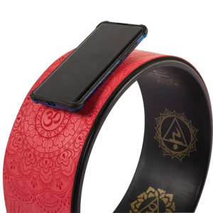 Fitness workout lasting PU yoga wheel