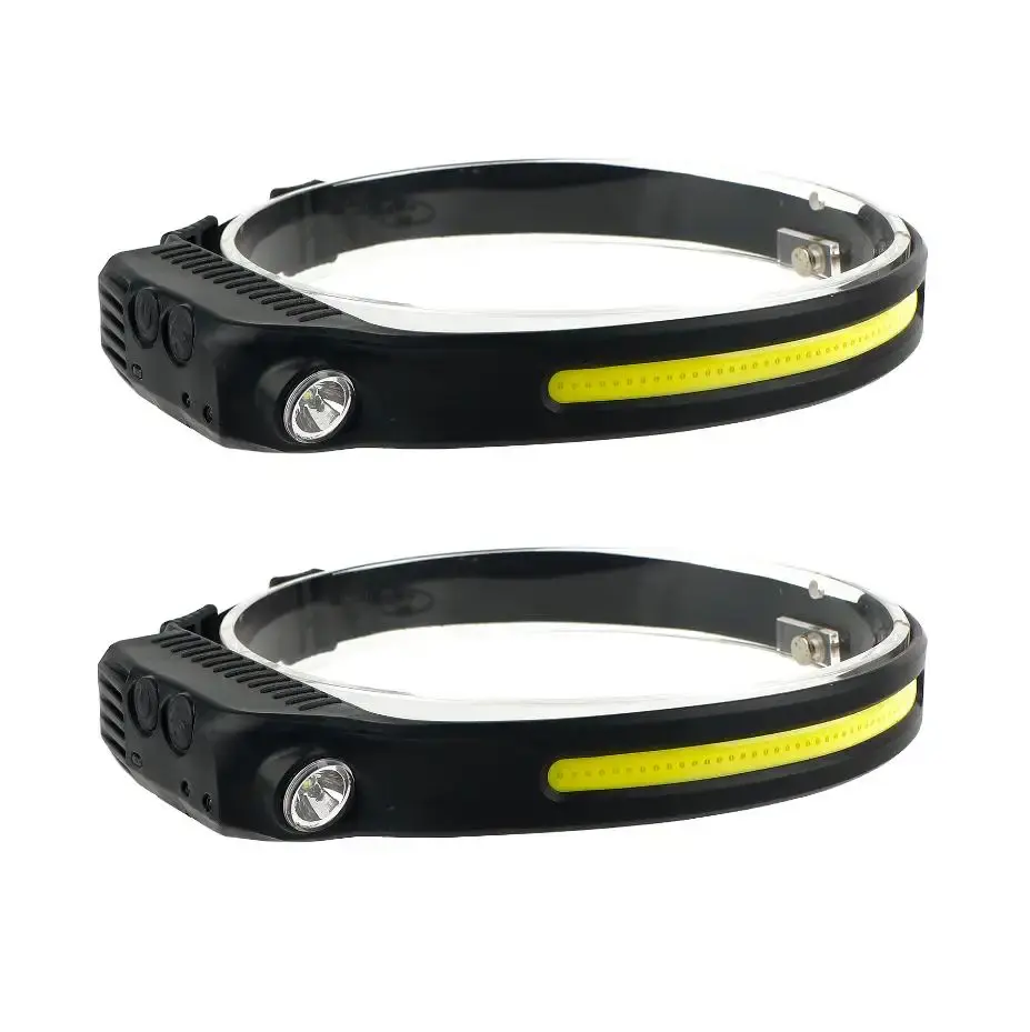 Multi-Function Induction Smart Sensor Headlight USB Rechargeable COB LED Headlamp Featured Image