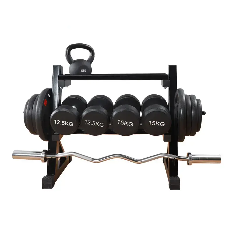 Foldable dumbbell holder double layer versatile