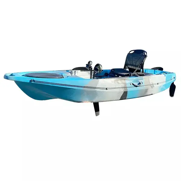 2022 professional single seat angler sea fishing kayak, HDPE kayak fishing pedal drive