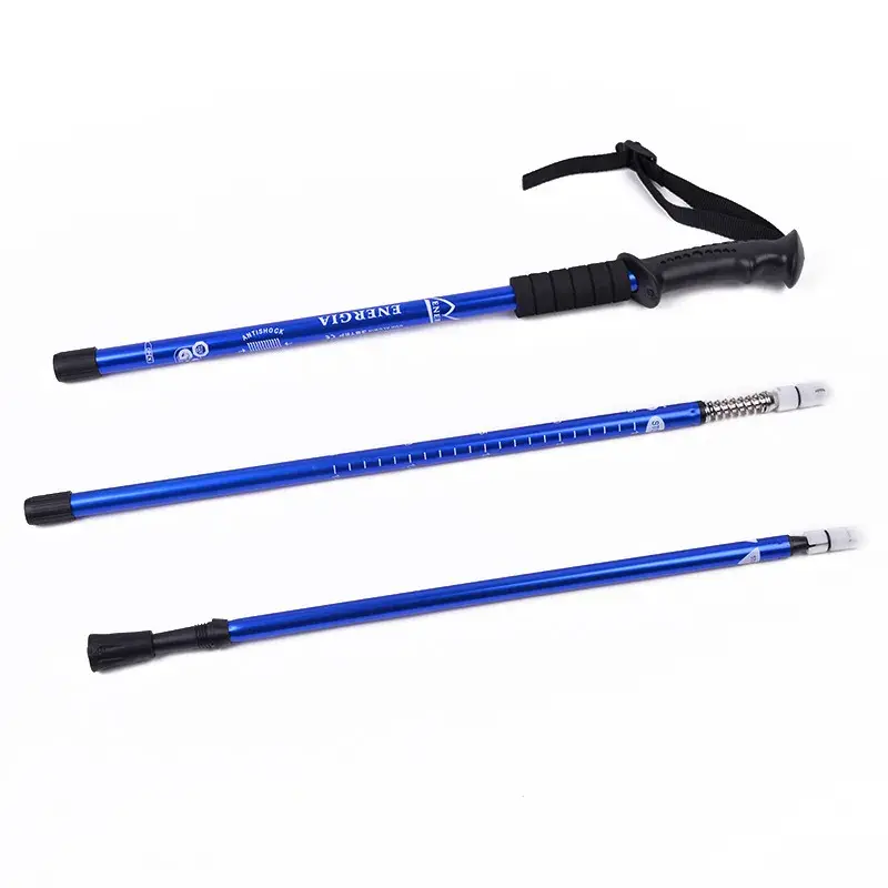 Wholesale walking stick Aluminum Alloy Telescopic hiking Trekking Pole for women men