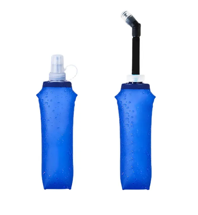 Soft water bottle trail running outdoor foldable travel water bottle