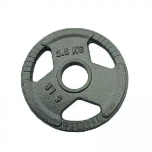 Dumbbell blade barbell small hole plated silver disc