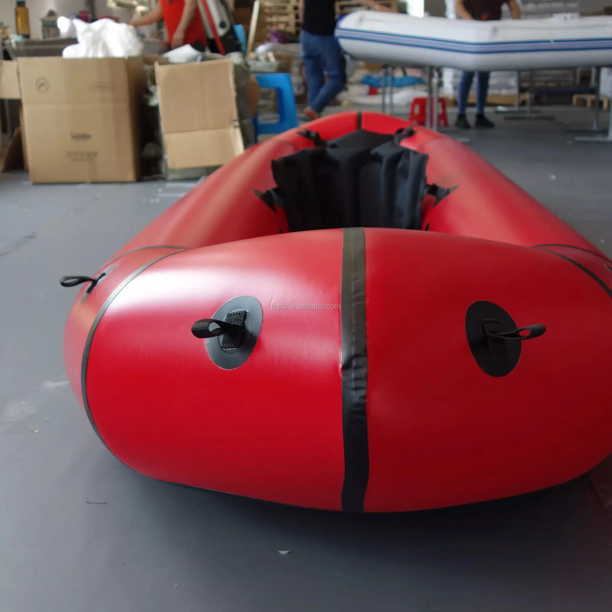self bailing lake_adventure_whitewater_river TPU light weight Inflatable Life Raft Pack Raft (1) 拷贝
