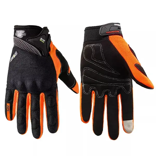 Blue Color Bike Gloves High Touch Screen Full Finger Non-Slip Shock Absorption Warmth Bicycle Cycling Sports Gloves Featured Image