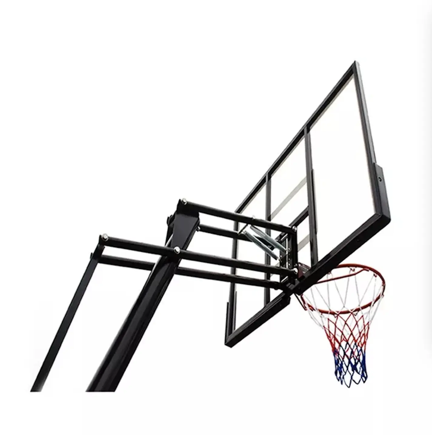 54” backboard Tempered glass Dunk Basketball hoop Basketball stand 5v5 competition Street basketball Outdoor movable
