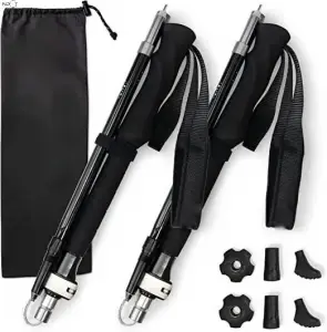 Walking Trekking Poles 7075Aluminum Lightweight Ultra Portable Hiking Sticks for Trekking
