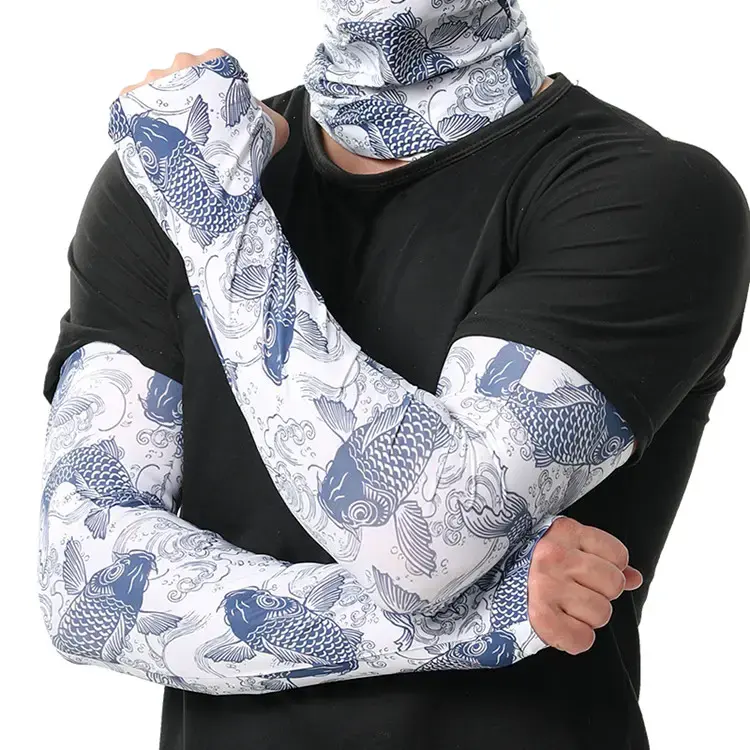 Oem Breathable Arm Sleeves Sun Protection Men Cover Custom Compression Printed Sport Arm Sleeves For Cycling Golf