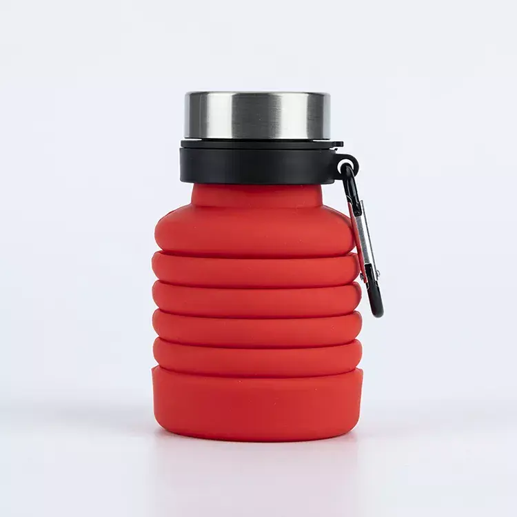 Outdoor sports travel leak-proof expandable silicone cup water bottle Featured Image