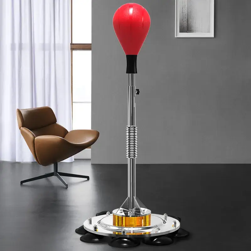 Adjustable height independent boxing speed bag