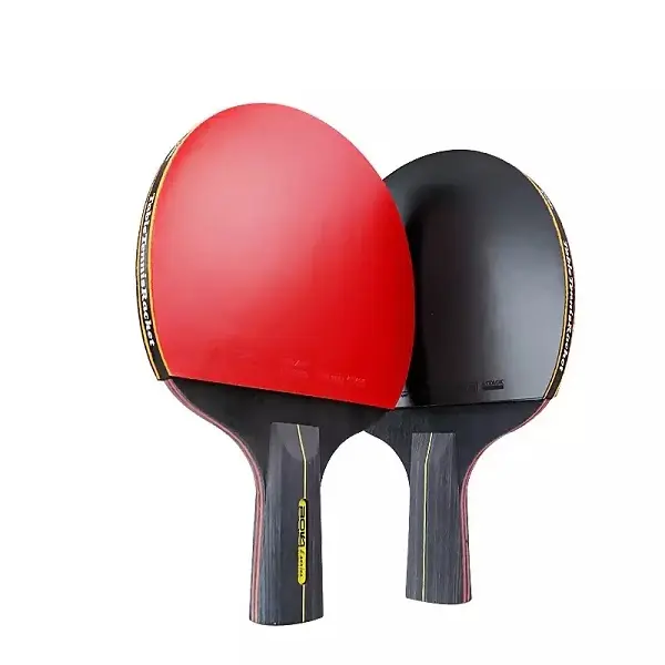 Best Selling 2pcs Professional 6 Star Table Tennis Racket Ping Pong Racket Set Pimples-in Rubber Hight Quality Blade Bat Paddles
