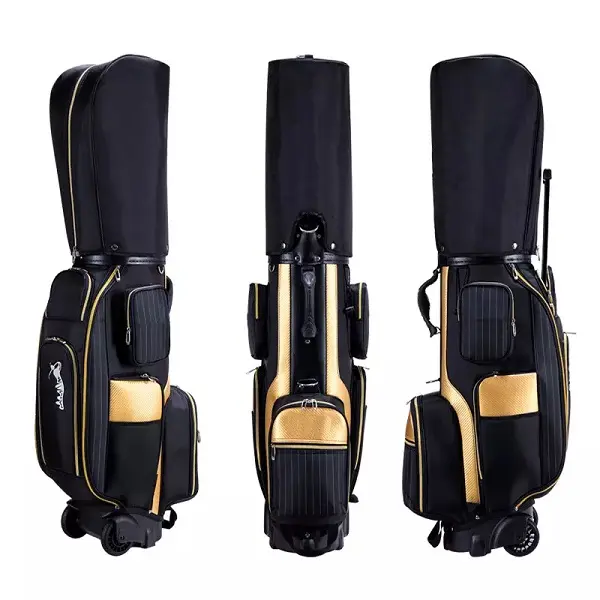 Top Quality Brand Waterproof Leather Stand Golf Bag