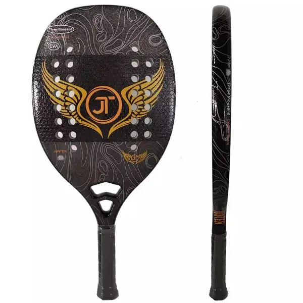 Beach-tennis-racket Beach Tennis Racket 3k Beach Tennis Racket Carbon Fiber Professional Shark