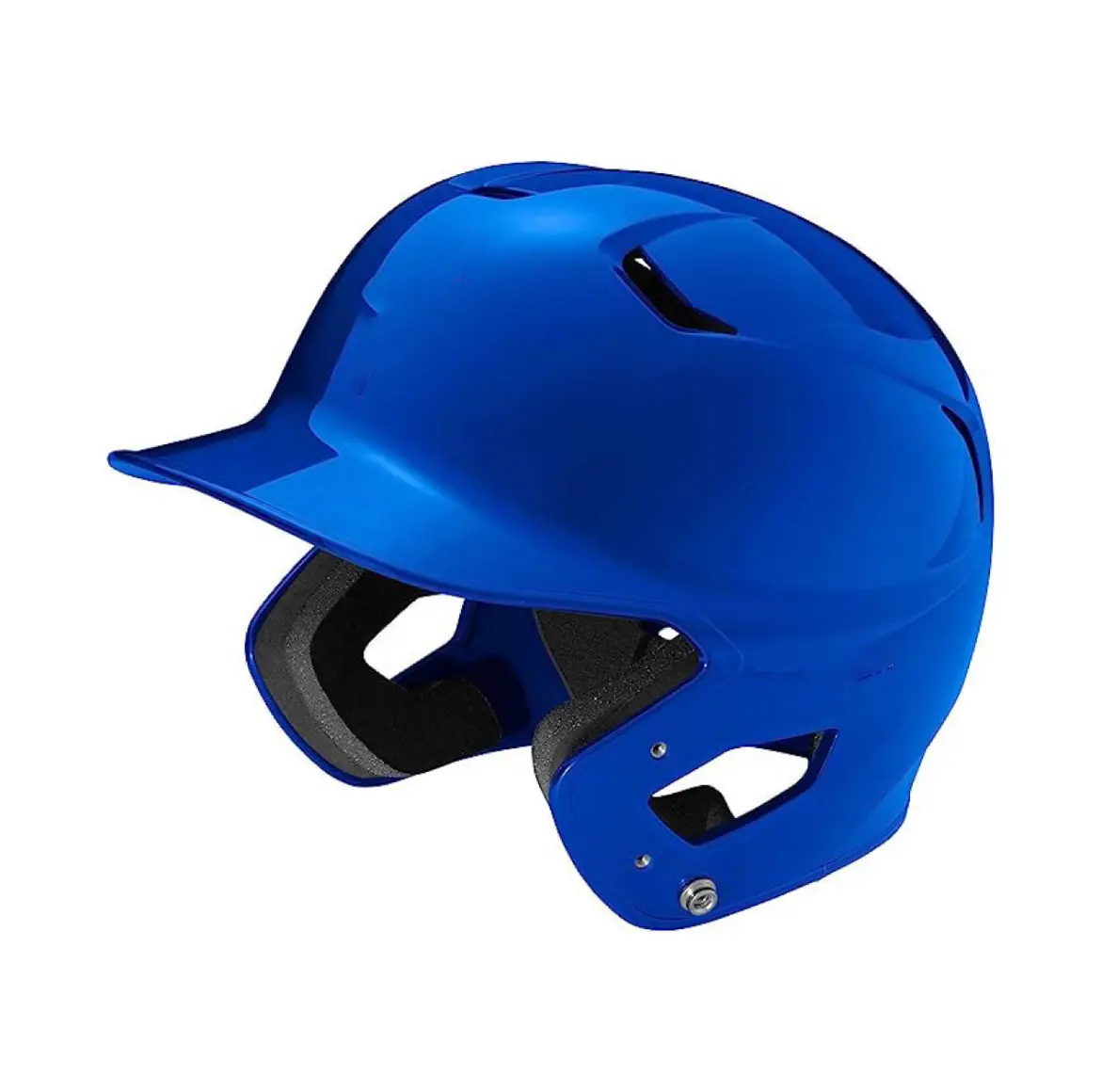 Dual Density Impact Absorbing Foam Rice Moisture Wicking Solid Color System Baseball Batting Helmet