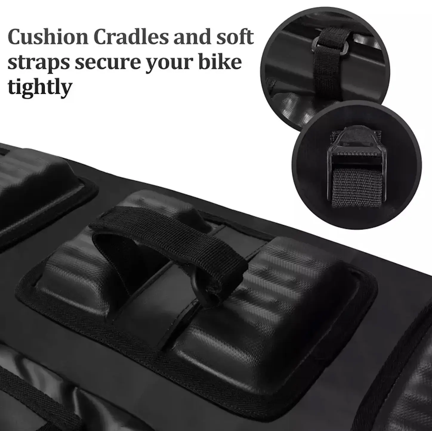 High Quality Tailgate Bike Cover with Utility Ring with Secure Frame Straps Carry up to Six Bikes Tailgate Bike Pads