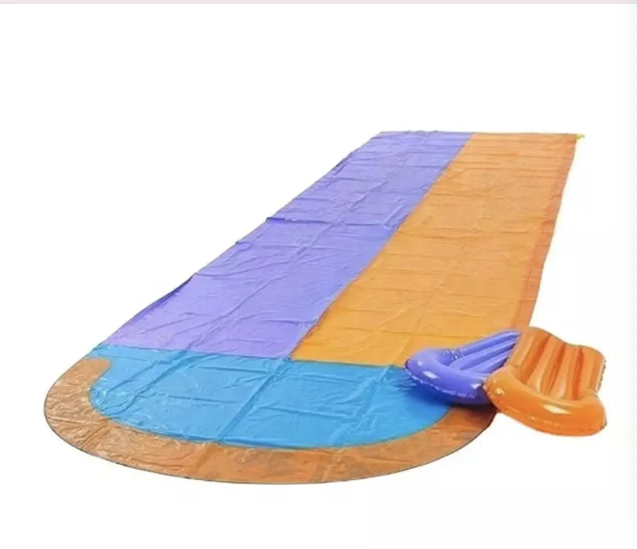 Water Slide Inflatable Lawn Water Slip and Slide Long Large Thick Surfing Water sports Toy Surf Rider Double Sliding Lane