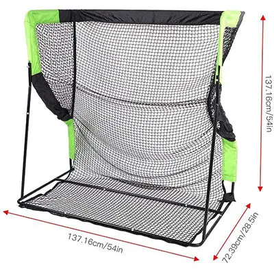 Portable foldable outdoor sports kick Ttrainer training exercise football shot net soccer goal