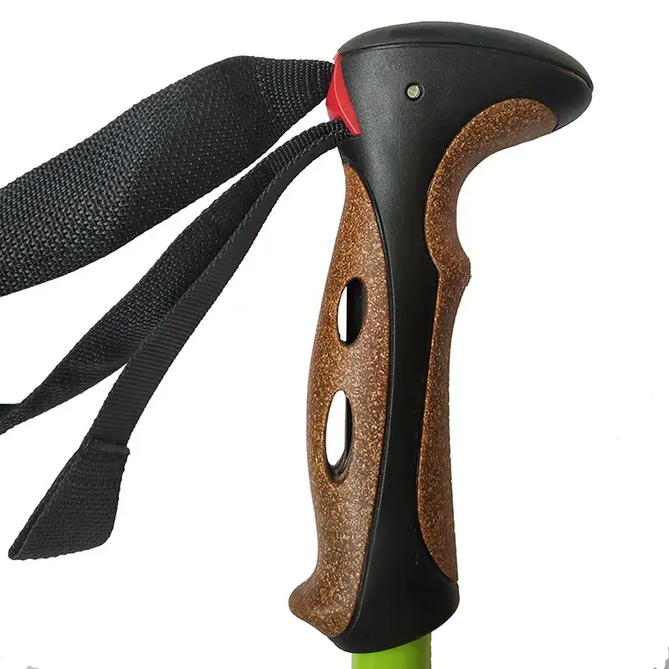 Custom 6061 aluminum hiking poles 3 sections hiking poles speed lock trekking pole telescope stick Featured Image